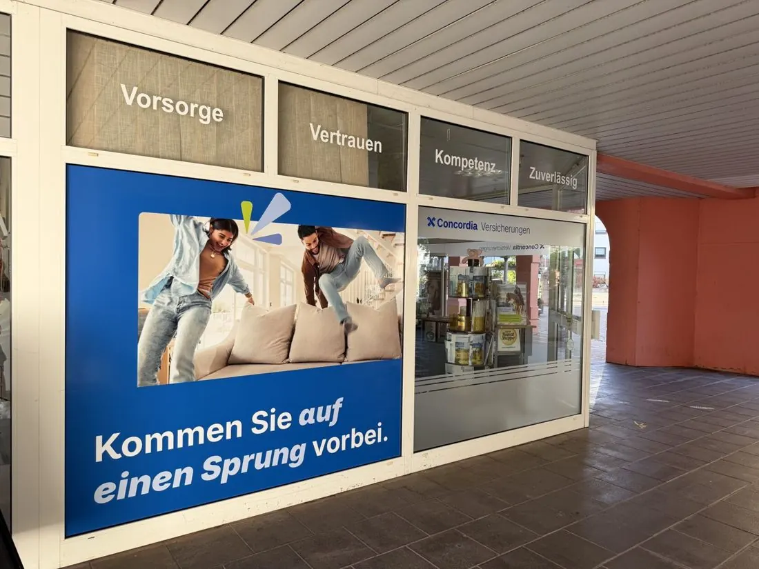 Concordia Versicherungen – Schaufensterbeschriftung